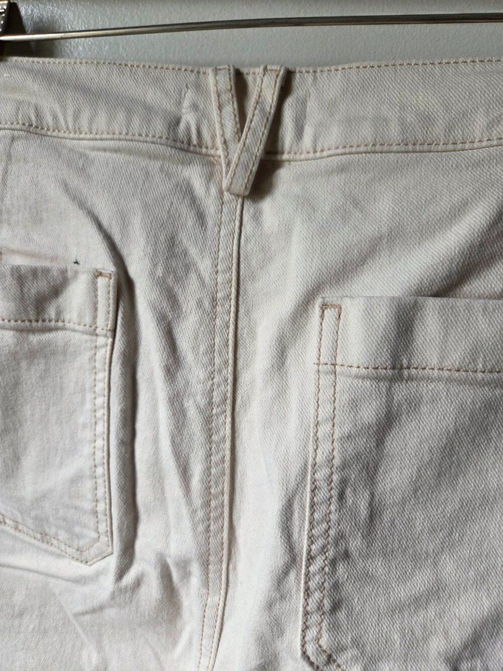 EUC LOFT MADE & LOVED CREAM THE GIRLFRIEND JEANS SIZE 31 / 12 - Picture 5 of 16